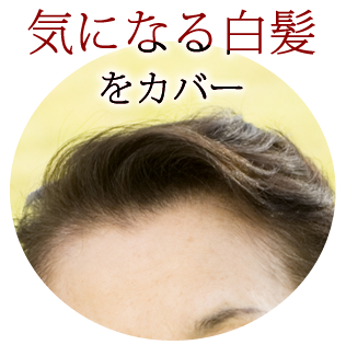 気になる白髪をカバー