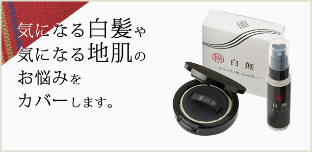 気になる白髪や気になる地肌のお悩みをカバーします。
